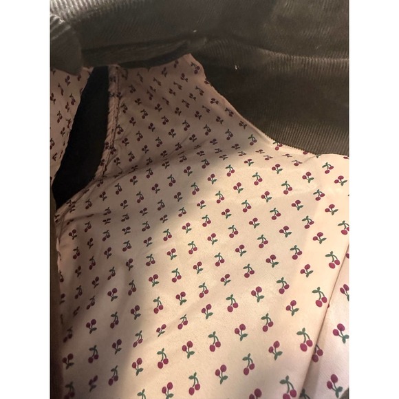 Old Navy Brown Stretch Corduroy Jacket with Cherry Lining-Large - Picture 13 of 16